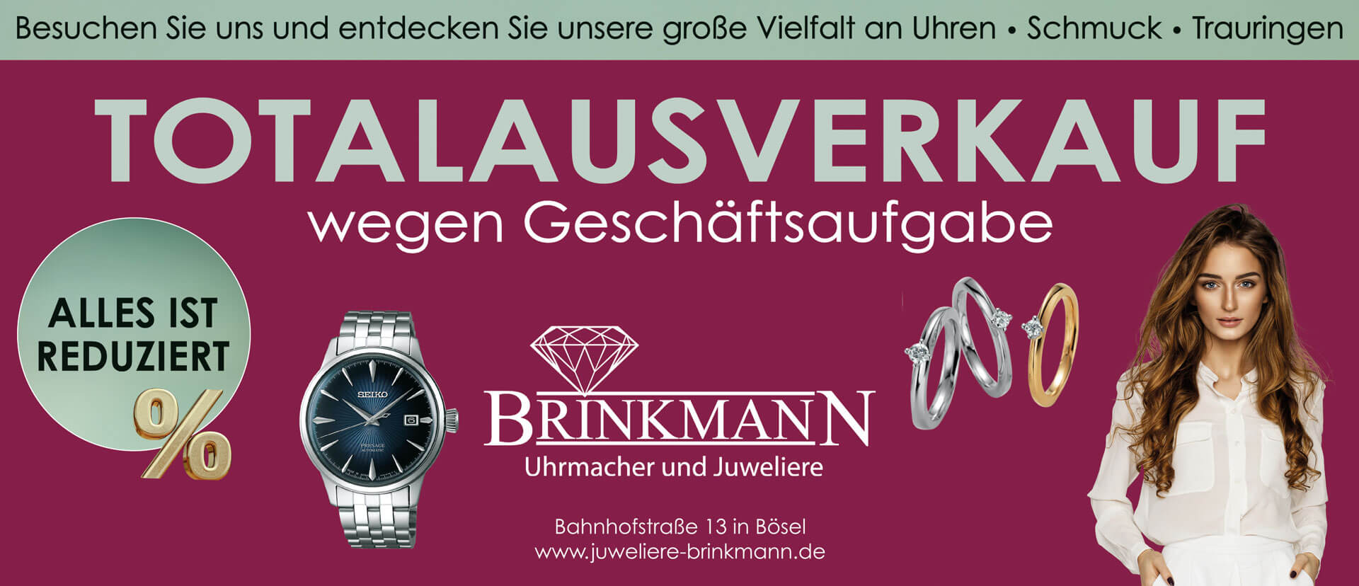 Juweliere Brinkmann Ausverkauf